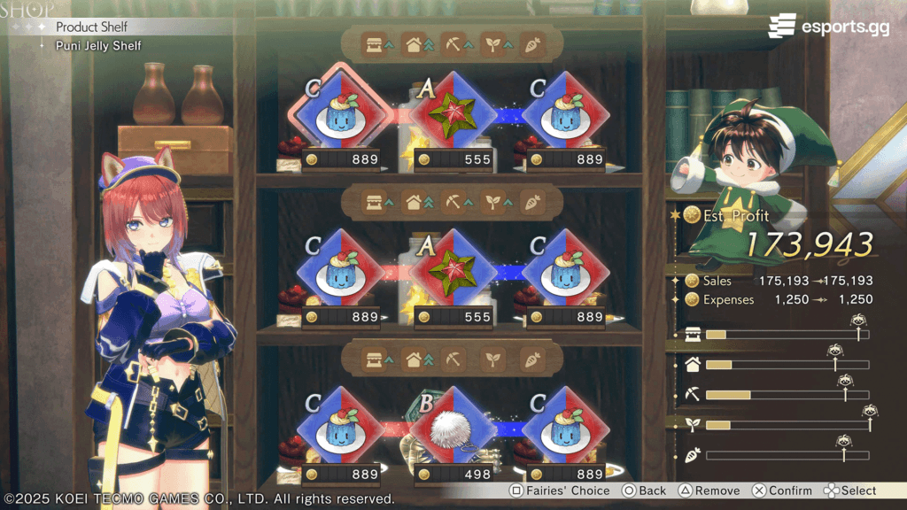 A lucrative Product Shelf thanks to Fairies' Choice (Image by esports.gg)