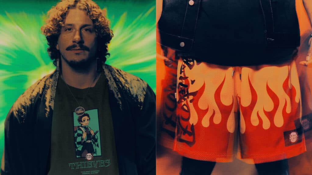 100 Thieves' collaboration with Demon Slayer releases on Sept. 5 (Image via 100 Thieves)