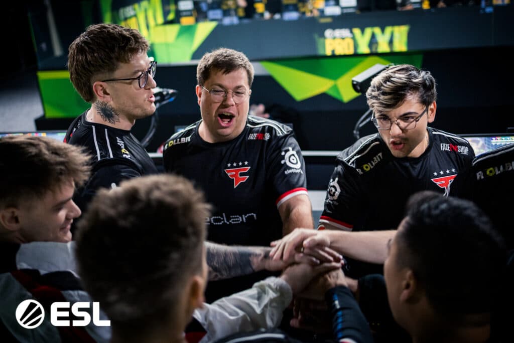 FaZe at Stage 2 of CS2 ESL Pro League S22 (Photo via ESL)