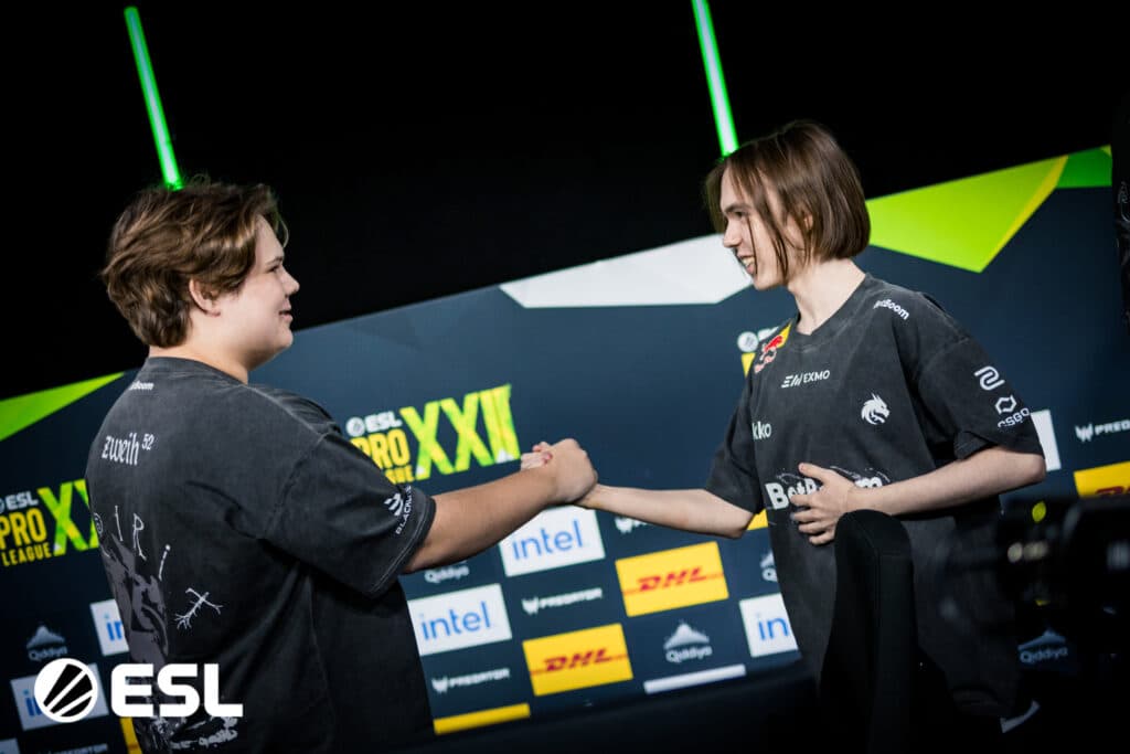 Team Spirit at Stage 2 of CS2 ESL Pro League S22 (Photo via ESL)