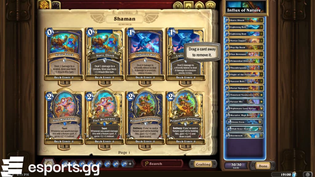 Influx of Nature Shaman (Screenshot via esports.gg)