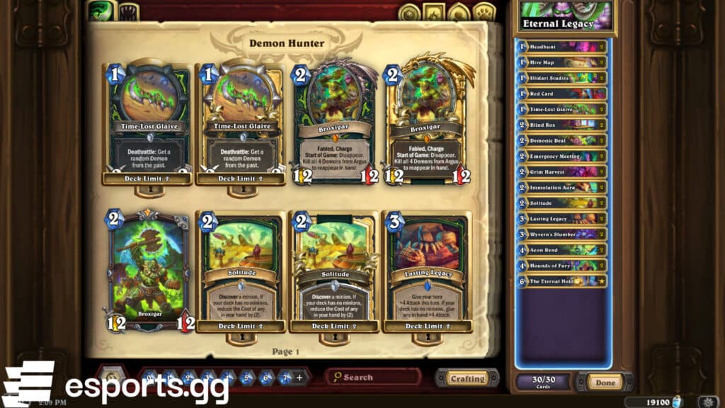 Eternal Legacy Demon Hunter (Screenshot via esports.gg)