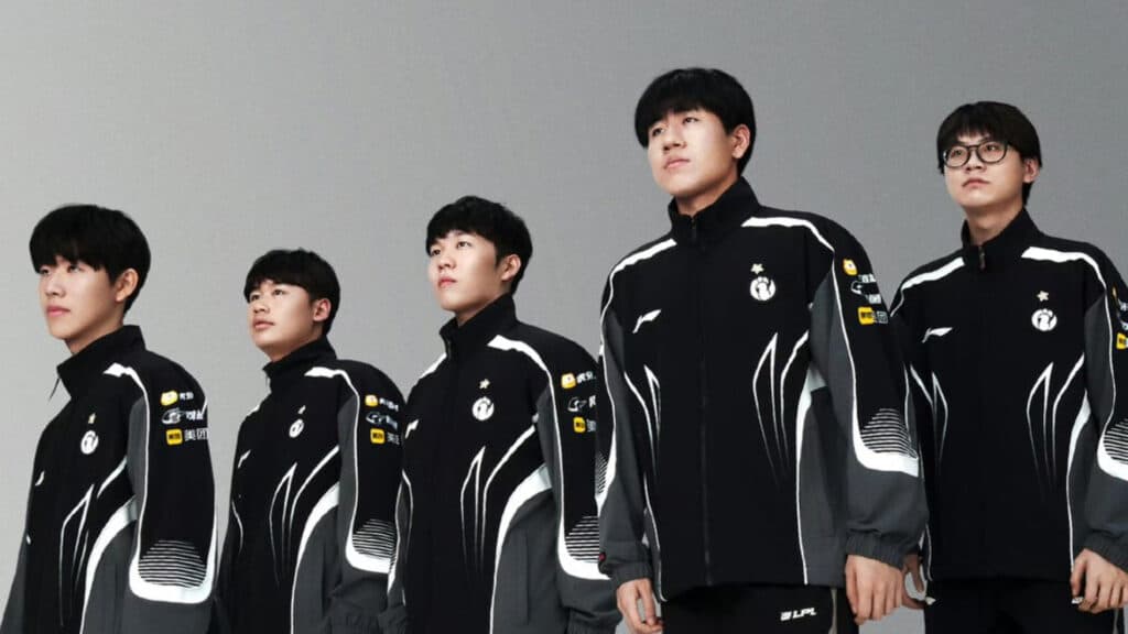 IG roster features TheShy, Wei, Rookie, GALA, and Meiko (Image via IG)