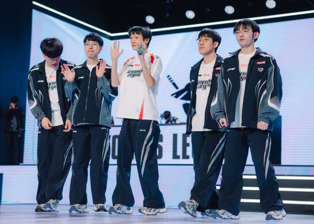 AL after winning over CFO (Photo via Riot Games | Colin Young-Wolff)