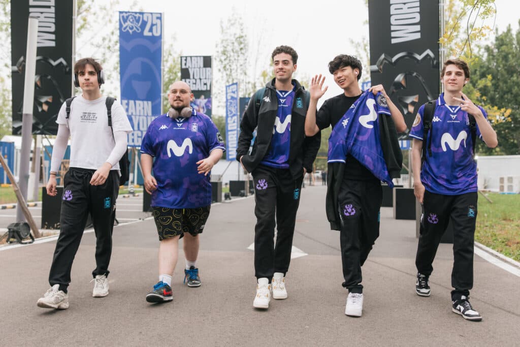 MKOI at LoL Worlds 2025 (Photo via Riot Games | Colin Young-Wolff)