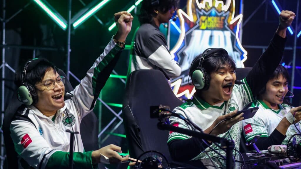 Team Falcons PH after punching their playoff ticket. (Image via MOONTON Games)