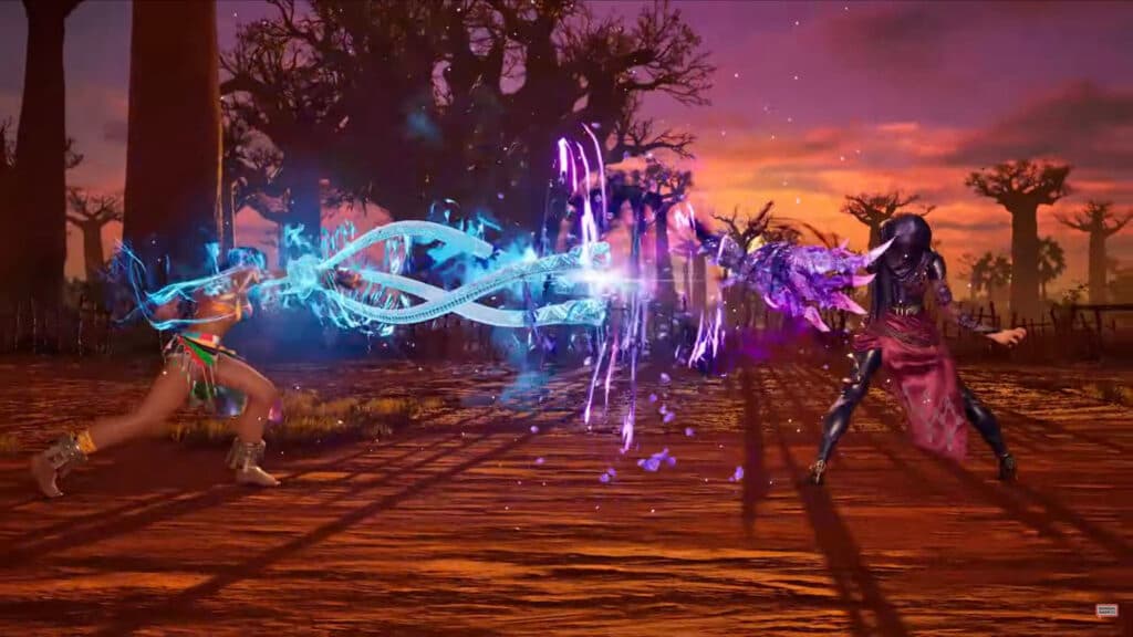 Miary Zo clashes with Zafina in her gameplay trailer "Oh you have the same power" (screenshot by esports.gg)