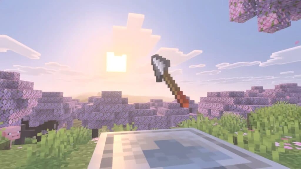 New spear weapon in Minecraft (Image via Mojang)
