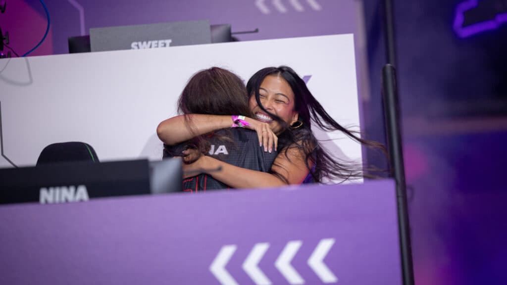 MiniMikaela hugging Nina (Image via Gonna Need Milk)