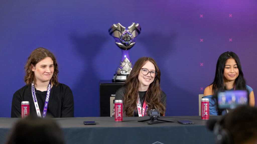 Vader, Nina, and MiniMikaela answering questions (Image via Gonna Need Milk)