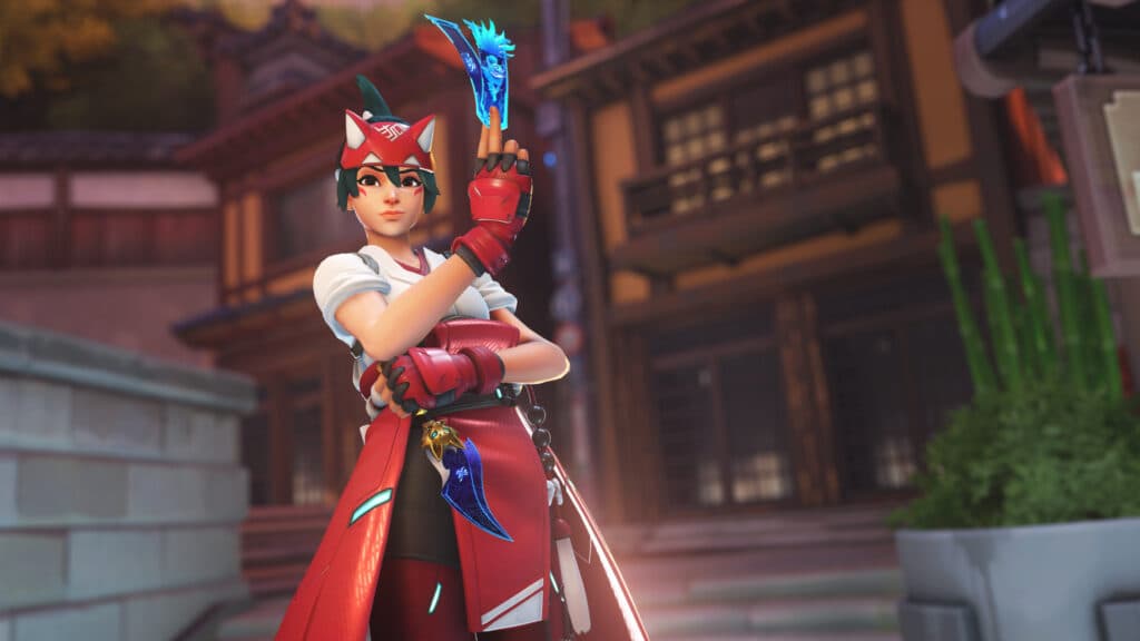 Spirit Keeper Kiriko weapon skin preview (Image via Blizzard Entertainment)