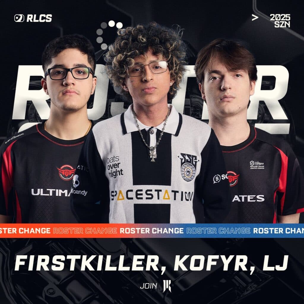 The new roster of Shopify Rebellion (Image via Rocket League Esports)