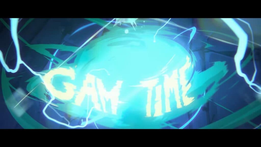"GAM TIME" also appears while Levi is casting Requiem in the Sacrifice MV.