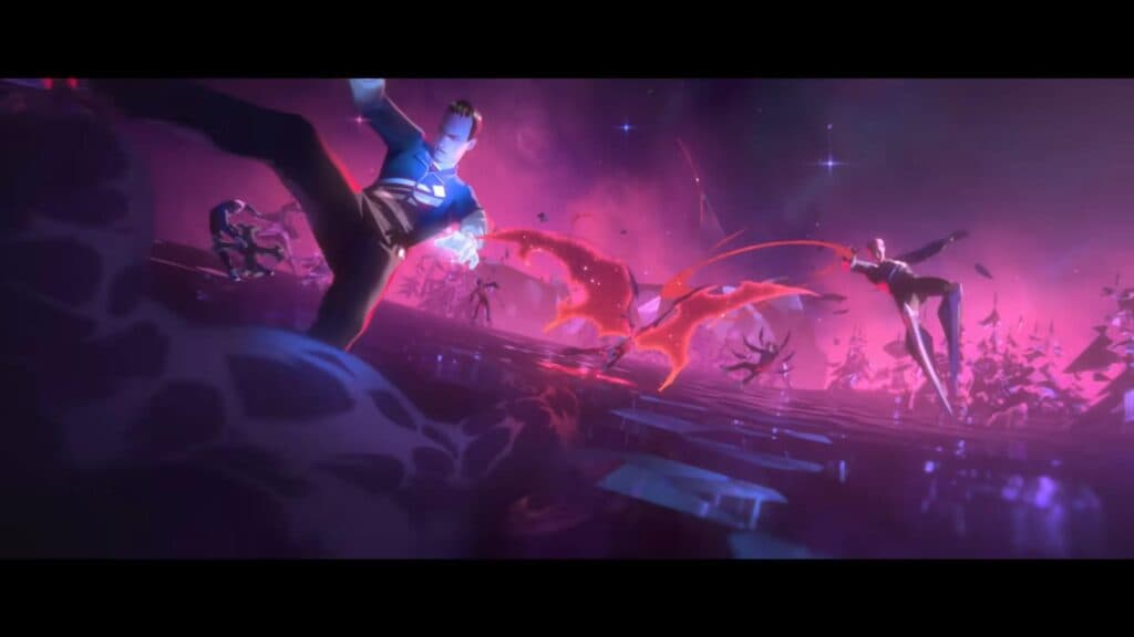 TheShy's Aatrox tearing through G2 in the Worlds 2025 music video