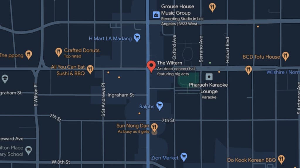 Streamer Awards 2025 location (Image via The Wiltern)