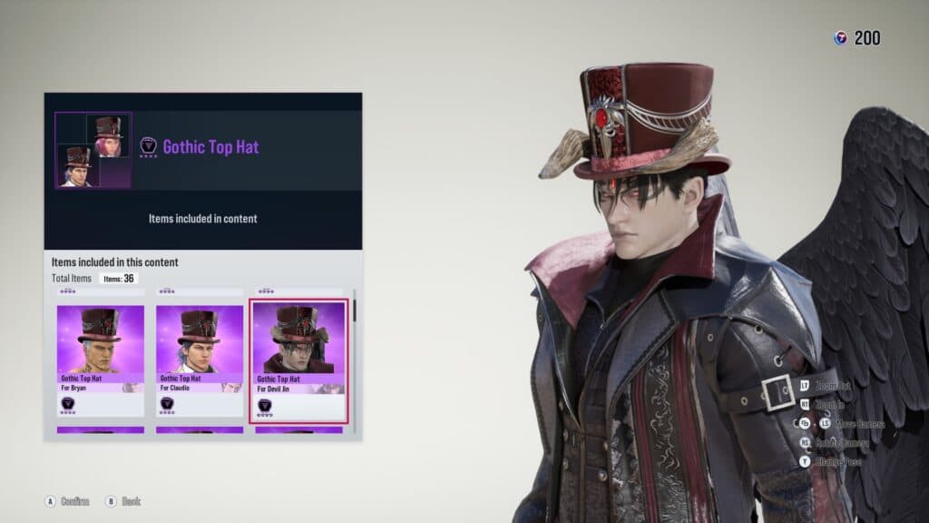A Gothic hat for TEKKEN 8 character (Image via esports.gg)