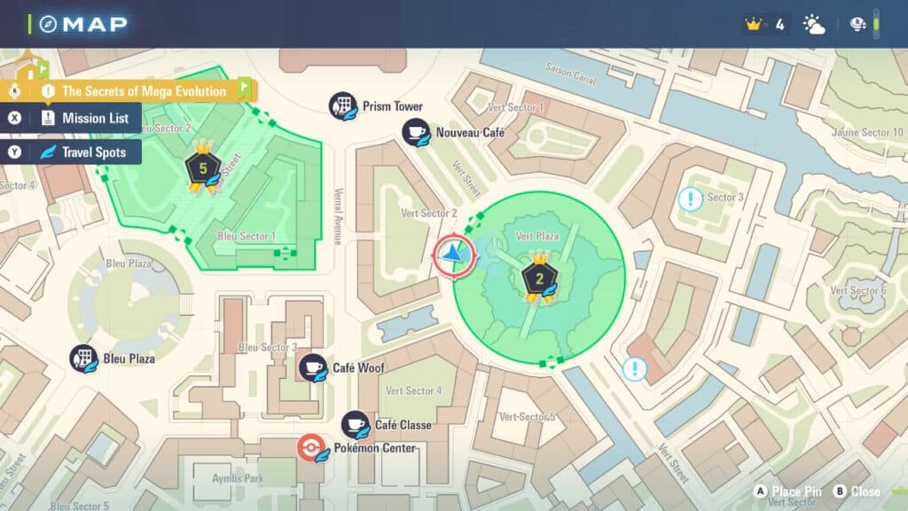 The location of where to start to catch Larvitar. Screenshot by esports.gg