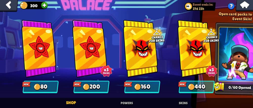 Card Packs in the event shop (Image via esports.gg)