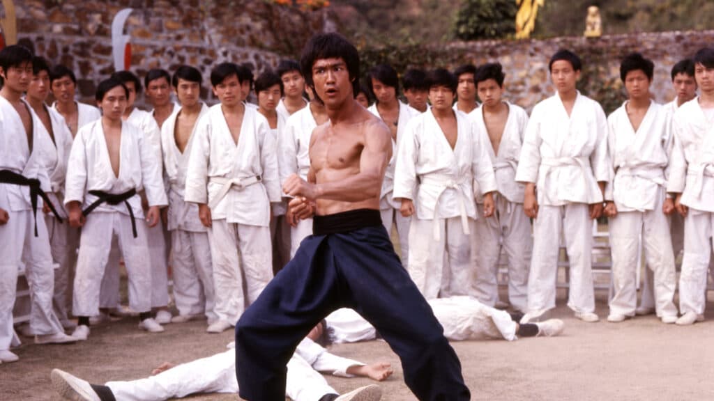 Bruce Lee in Enter the Dragon (Screengrab from Enter the Dragon (1973), Warner Bros.)