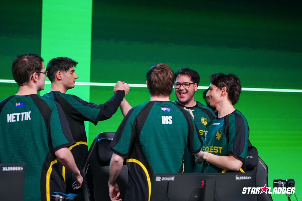 FlyQuest on Day 1 of CS2 Budapest Major 2025 (Image via StarLadder)