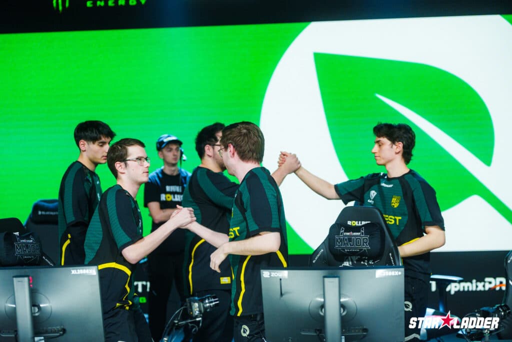 FlyQuest advance to Stage 2 with a 3:0 score (Image via StarLadder)
