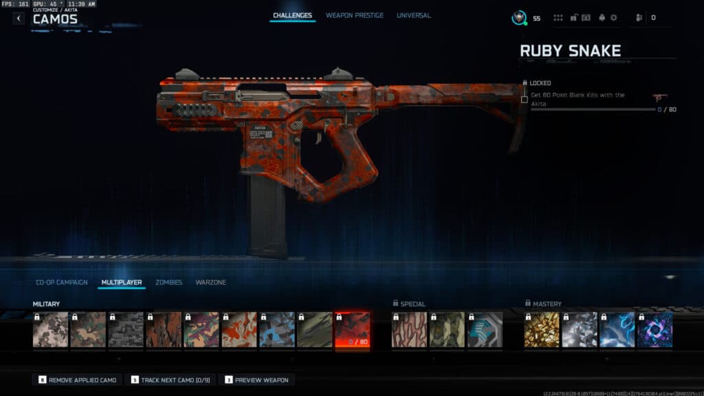 Shotgun camos are earned with Point Blank kills. Screenshot by esports.gg