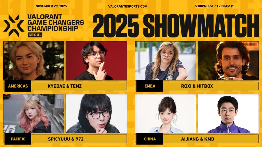VALORANT Game Changers Championship 2025 showmatch (Image via Riot Games)