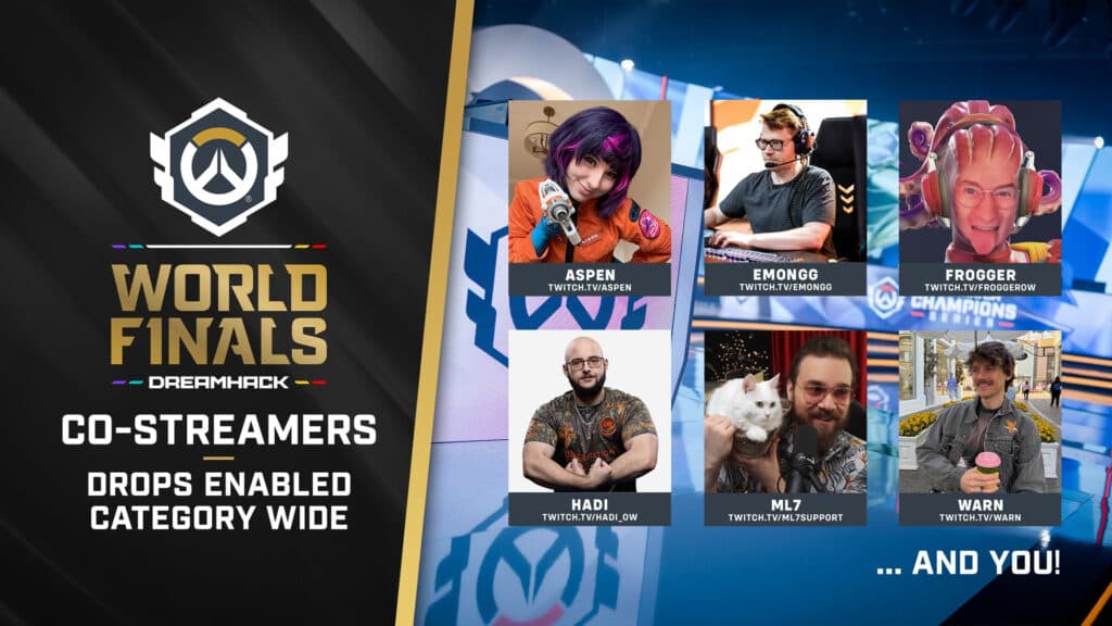 OWCS World Finals 2025 co-streamers (Image via Blizzard Entertainment)