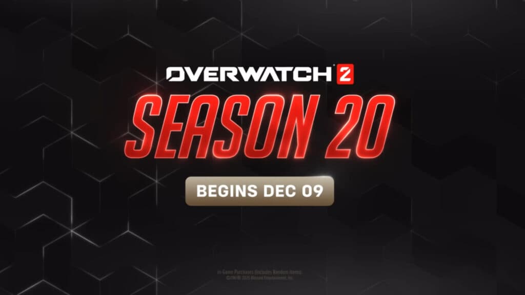 Dec. 9 is Overwatch 2 Season 20's release date (Image via Blizzard Entertainment)