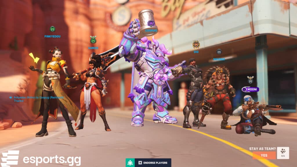 Reaper as Gabriel Reyes is the third hero from the right (Screenshot via esports.gg)