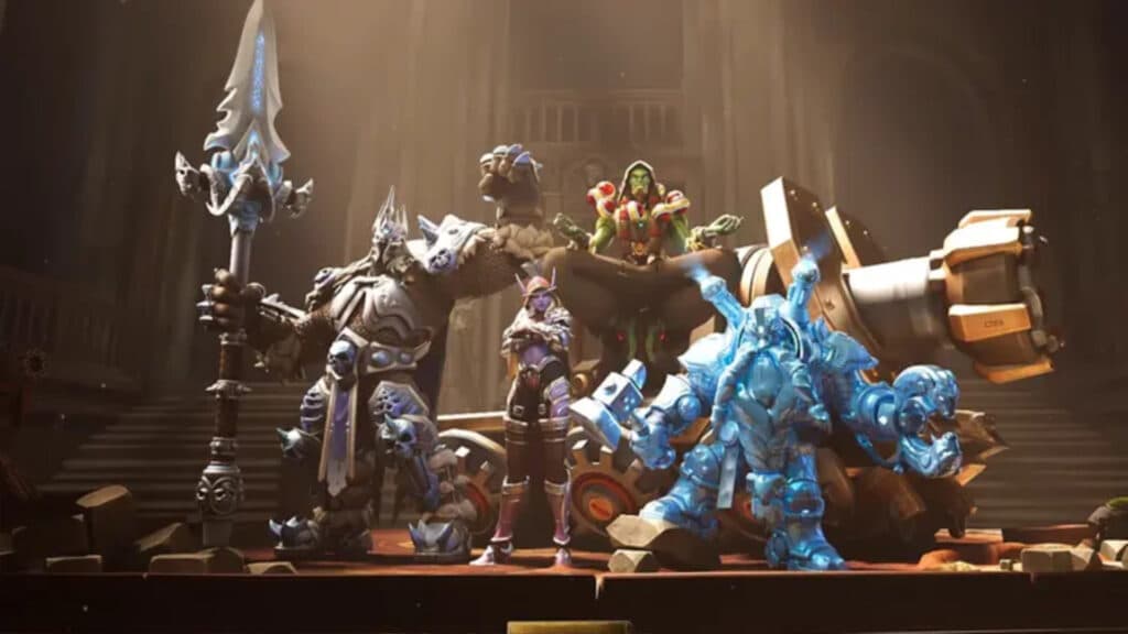 The Xal'atath Symmetra skin is the latest addition to the Overwatch 2 x WoW collection (Image via Blizzard Entertainment)