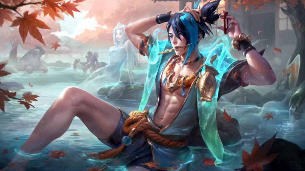 Prestige Spirit Blossom Springs Aphelios (Image via Riot Games)