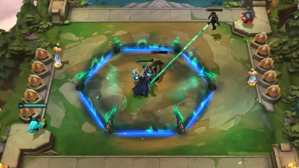 Thresh with his wall prison dragging enemies to their grave (Image via Riot Games)