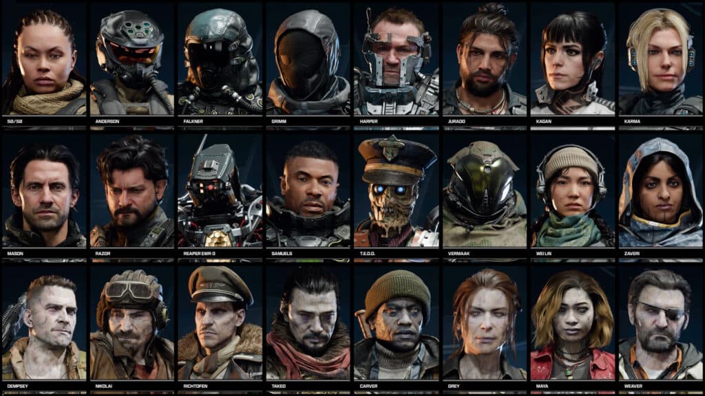 All of the Operators in Black Ops 7. Image via Activision