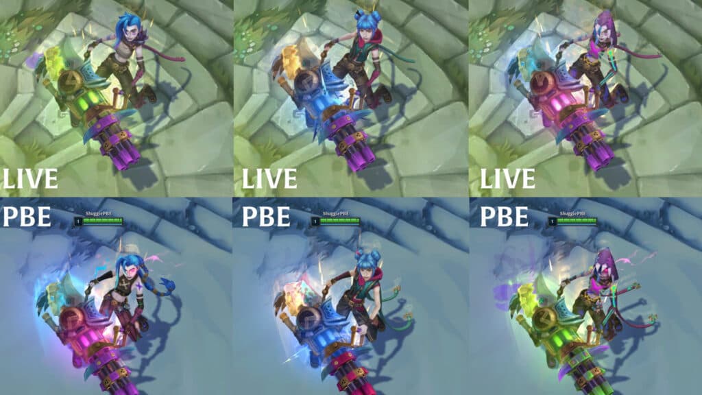 First skin release in comparison to the upcoming updates (Image via <a href="https://x.com/HeyShuggie/status/1985831247264813531" target="_blank" rel="noreferrer noopener">HeyShuggie</a>)