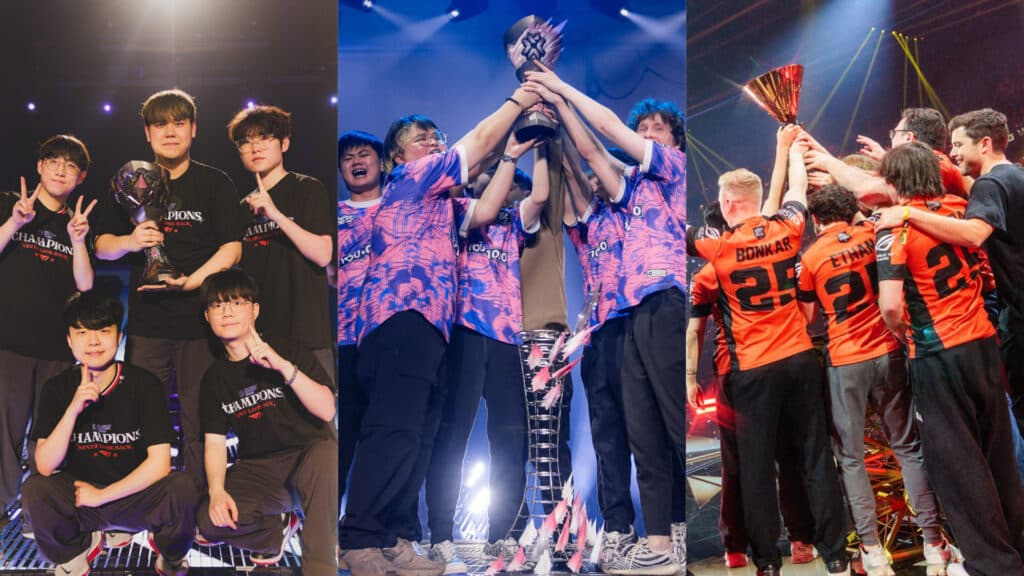 Masters Bangkok, Masters Toronto, and VALORANT Champions Paris winners (Images via Riot Games)