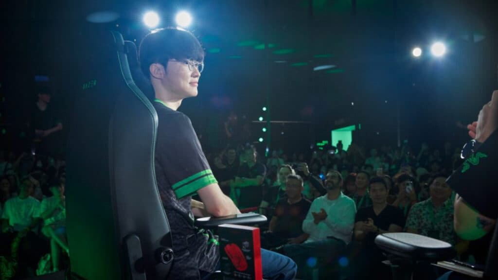 Faker is a six-time Worlds champion (Image via Razer)