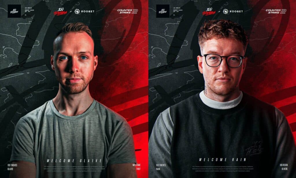 gla1ve and rain (Image via 100 Thieves Roobet)