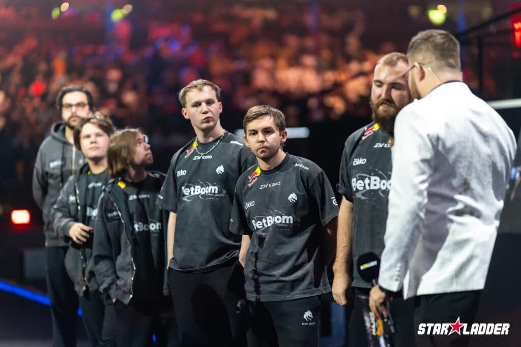 Team Spirit at the Budapest Major 2025 (Image via StarLadder)