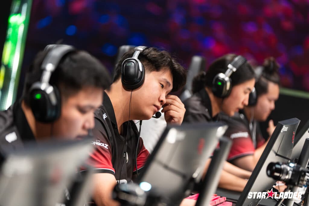 The MongolZ competing at the Budapest Major 2025 (Image via StarLadder)