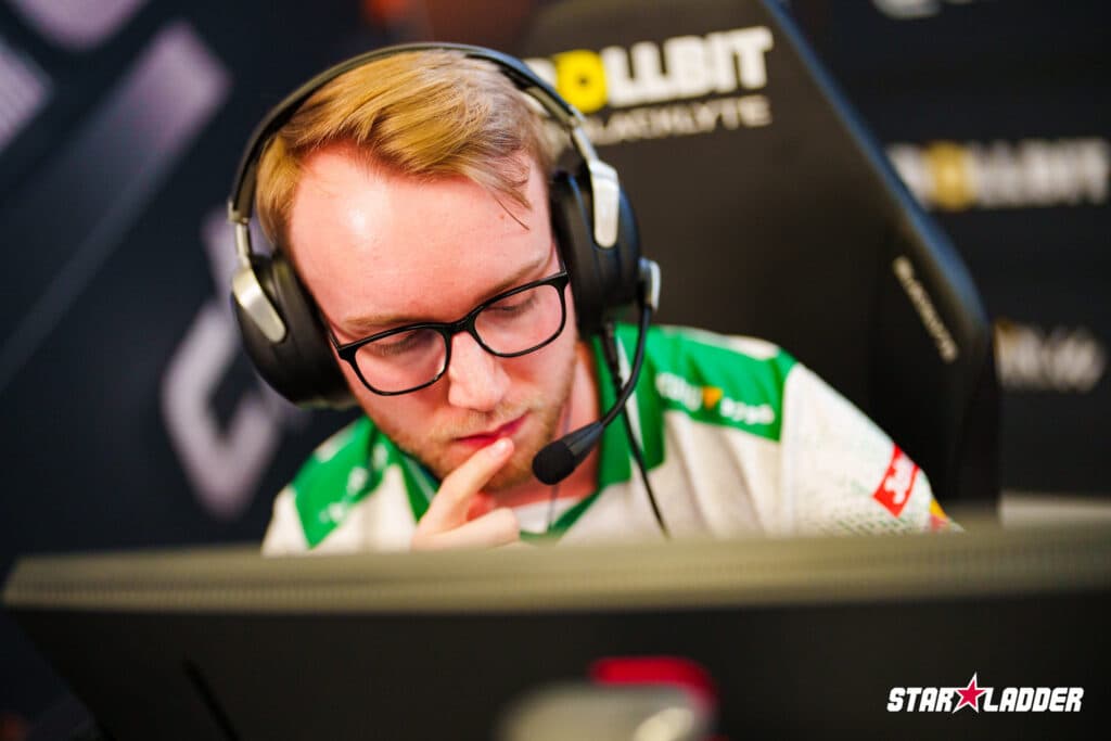 Falcons | René "TeSeS" Madsen at the Major 2025 Budapest (Image via StarLadder)