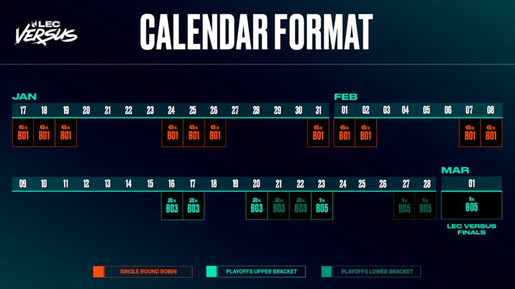 LEC Versus calendar format (Image by Riot Games)