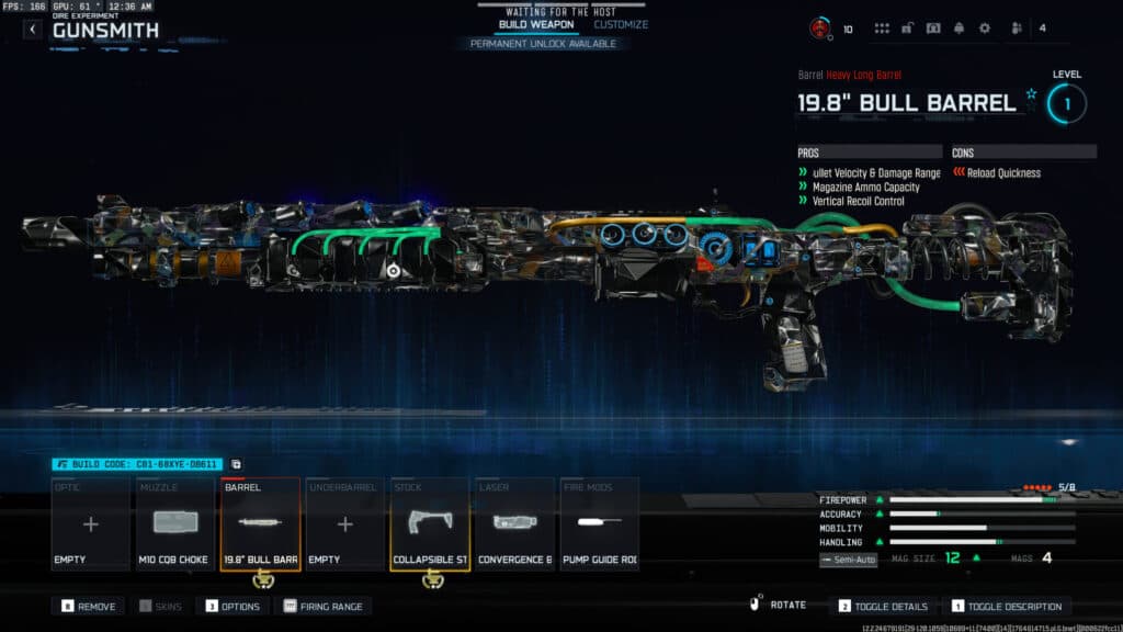 The M10 Breacher loadout in Black Ops 7. Screenshot by esports.gg