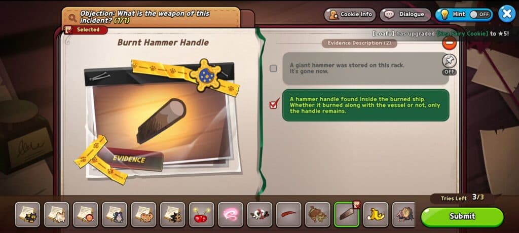 The weapon used to commit the crime (Screenshot via esports.gg)