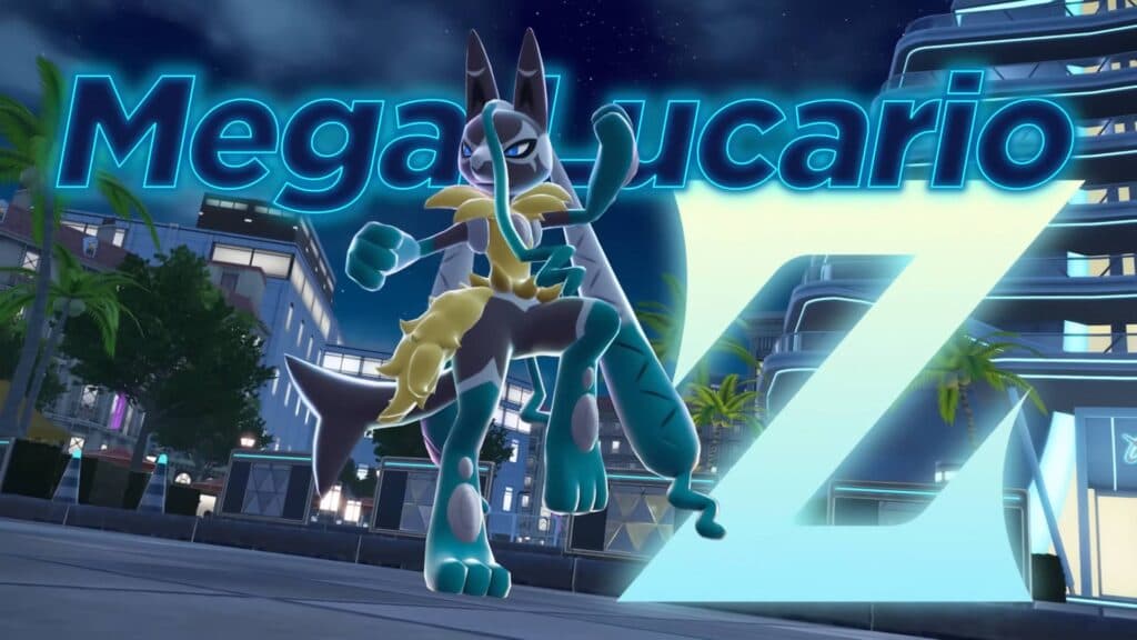 Mega Lucario Z makes its debut in Pokémon Legends: Z-A (Screenshot via The Official Pokemon YouTube Channel)