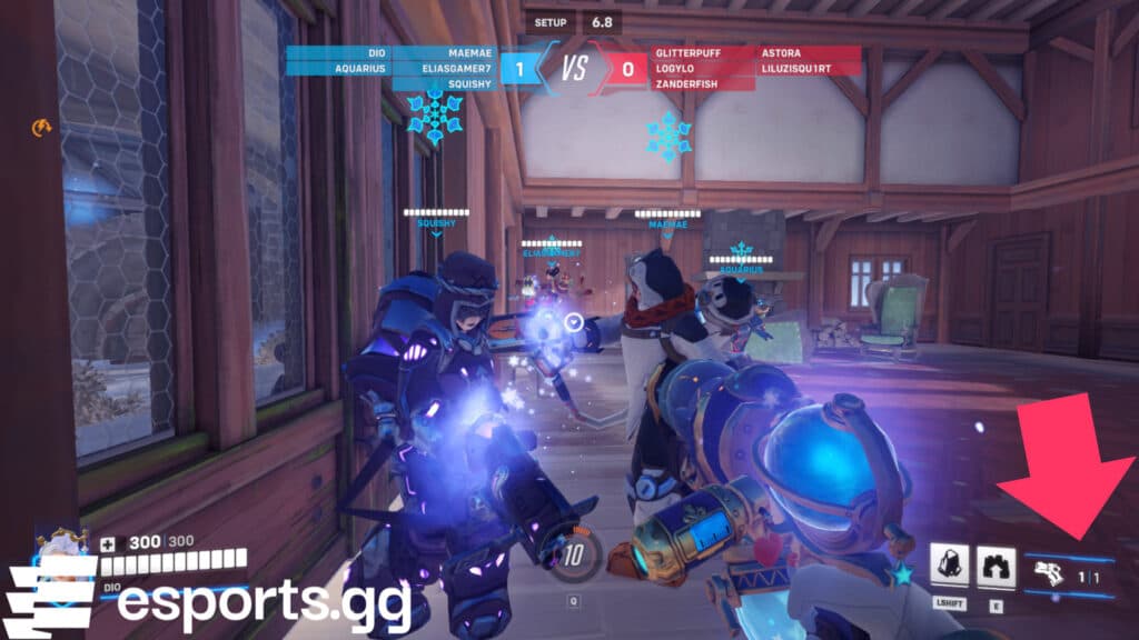You get one snowball the moment you spawn in (Screenshot via esports.gg)