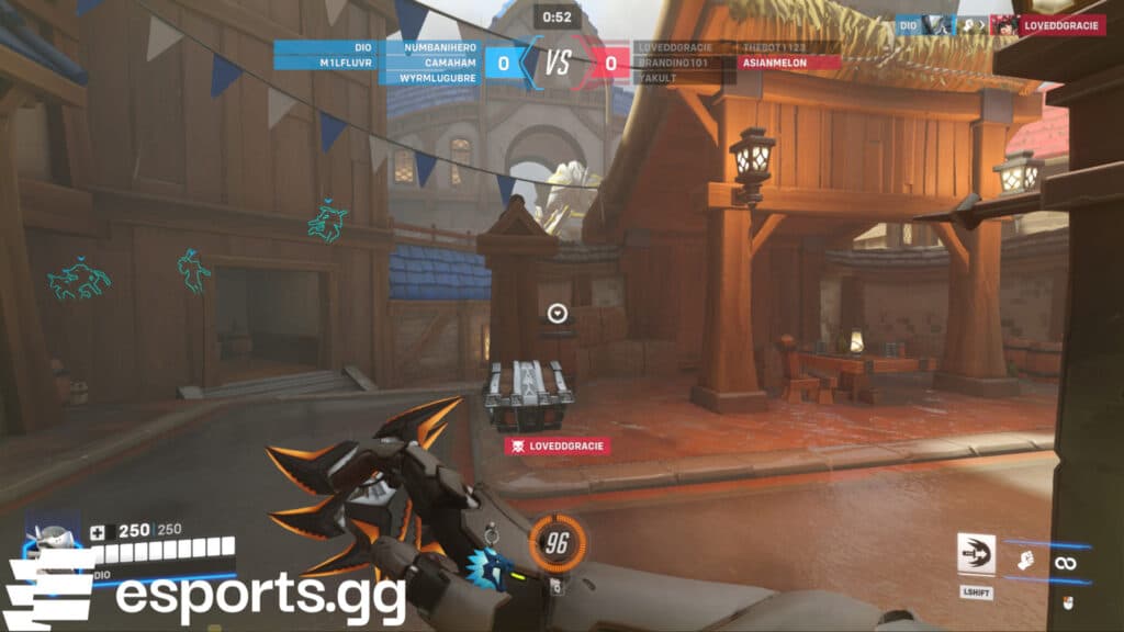 Genji in the Overwatch 2 Mischief & Magic game mode (Screenshot via esports.gg)