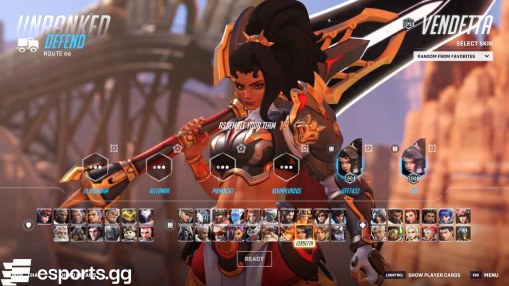 Vendetta in Overwatch 2 (Screenshot via esports.gg)