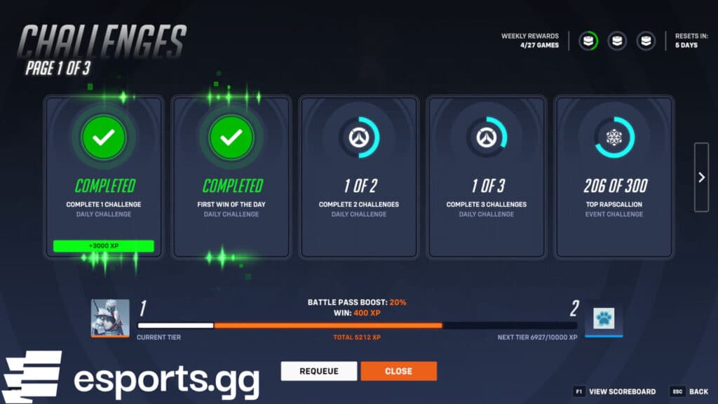 Complete challenges to gain Winter Wonderland Cookies (Screenshot via esports.gg)