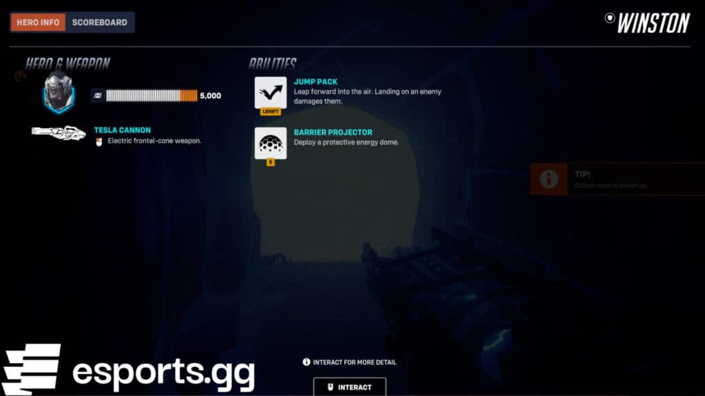 Yeti Winston's kit (Screenshot via esports.gg)